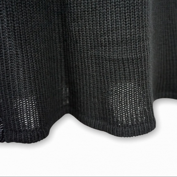 KORDAL Knitwear Pencil Skirt Midi Length Black Size Small Sustainable Fashion - Picture 6 of 12